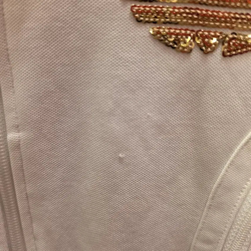 [BUNJANG] Adidas Glitter Track Top Jersey (White &amp; Gold) Size 85 / 7/38 아디다스 글리터 트랙탑 져지(화이트,흰금)85사이즈