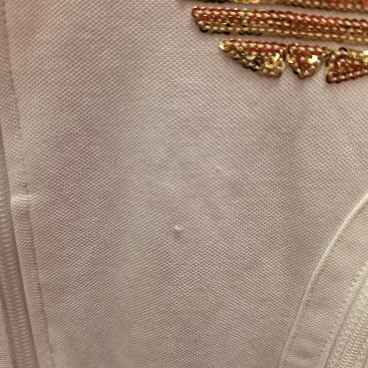 [BUNJANG] Adidas Glitter Track Top Jersey (White &amp; Gold) Size 85 / 7/38 아디다스 글리터 트랙탑 져지(화이트,흰금)85사이즈