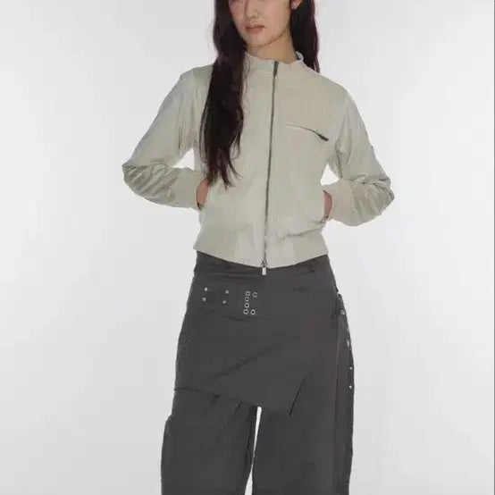 [SOLD OUT] Place Studio 스웨이드 하이넥 자켓