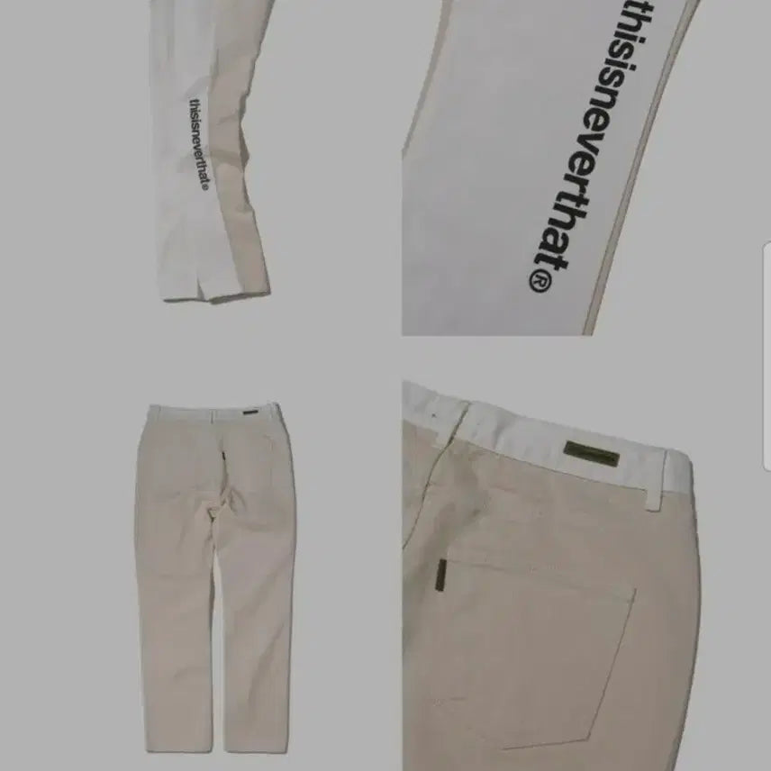 [SOLD OUT] S ) 디스이즈네버댓 크림/베이지 데님 팬츠