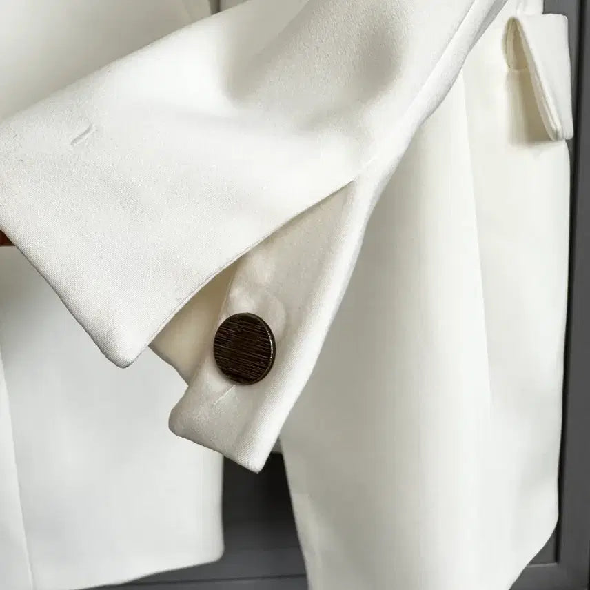 [BUNJANG] Custom White Jacket / 엣지 화이트 자켓 정장 자켓 커스텀 제작의류