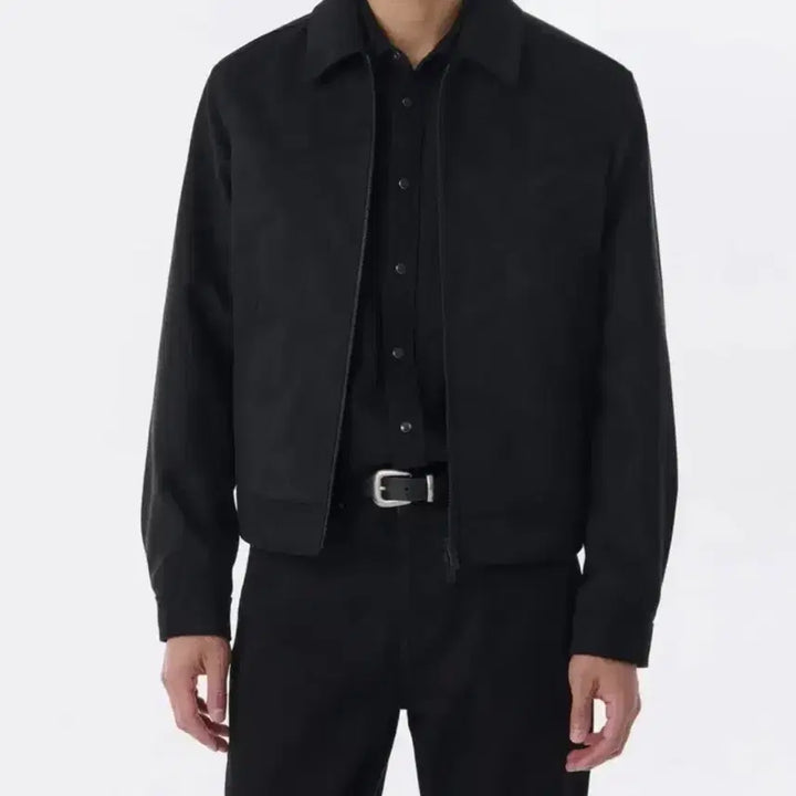 [BUNJANG] Musinsa Standard Synthetic Suede Minimal Western Jacket (Black, XL) / (XL) 무탠다드 신세틱 스웨이드 미니멀 웨스턴 재킷 [블랙]