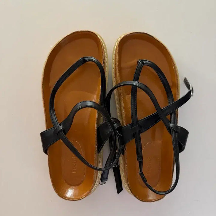 [BUNJANG] 5cm Platform Strap Sandals / 스트랩통굽샌들 5cm 새상품
