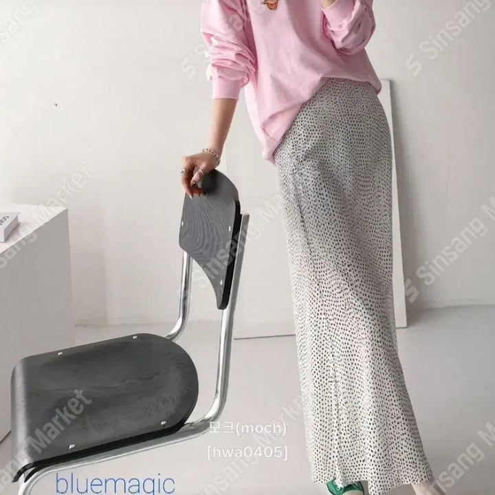 [BUNJANG] Modern Polka Dot Long Skirt / 모던 땡땡이롱스커트(새상품)팔로우특가