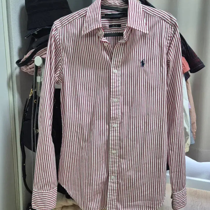 [SOLD OUT] 폴로 여성 슬림핏 스트라이프 셔츠 6사이즈