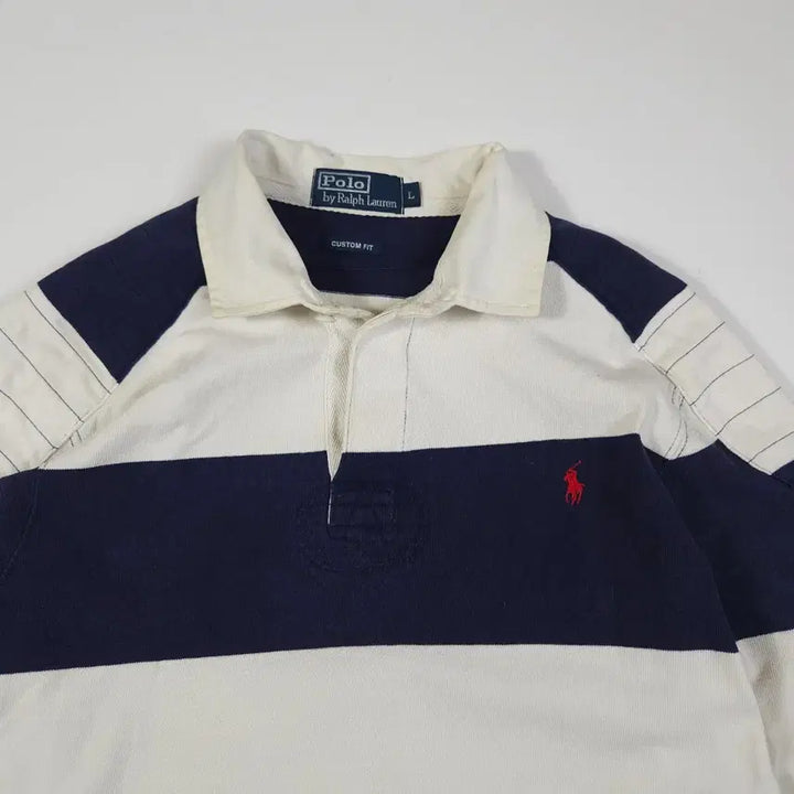 [BUNJANG] Polo Ralph Lauren Striped Rugby Shirt [L] / 폴로 랄프로렌 단가라 럭비티 [L]