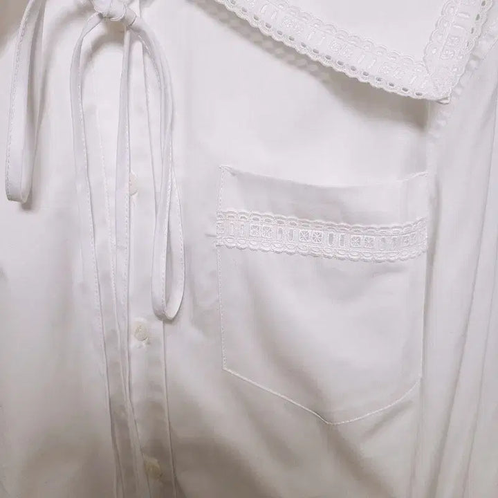 [BUNJANG] ZARA Peter Pan Collar Crop Shirt / 자라 신상 피터팬 카라 크롭 셔츠