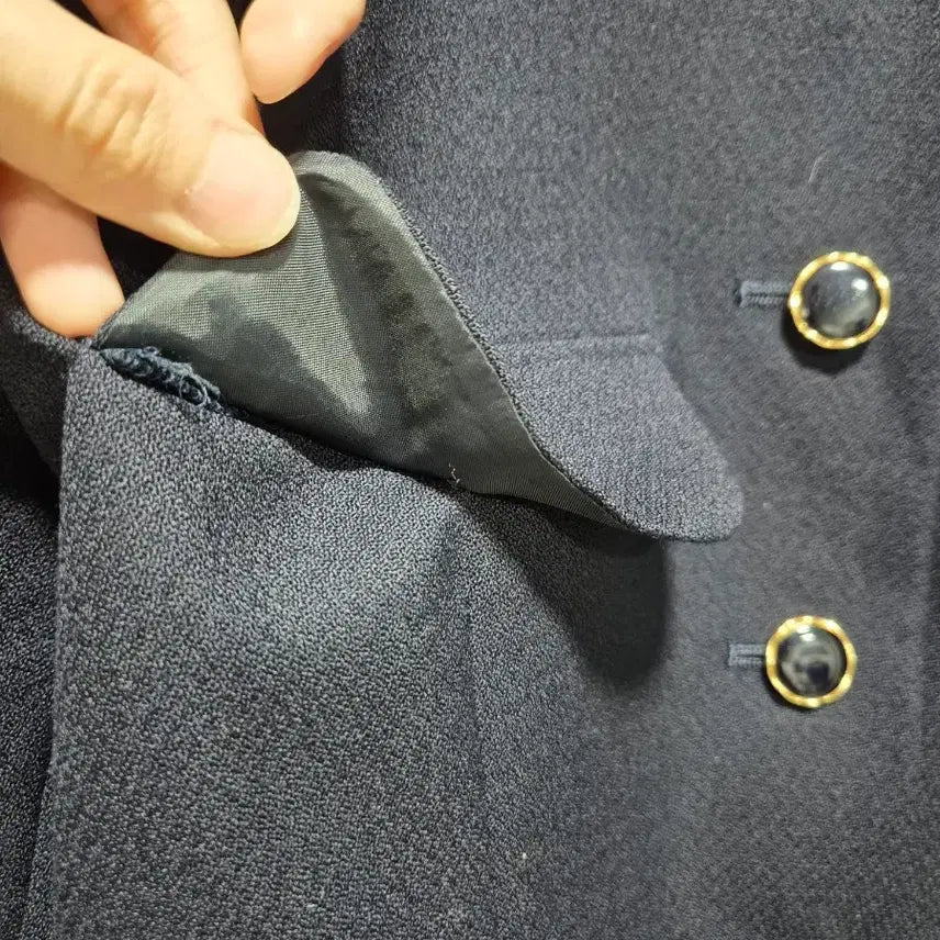 [BUNJANG] PRIVERITE Dark Navy Gold Button Jacket / (세일)JPN . PRIVERITE 다크네이비 금장 버튼 자켓
