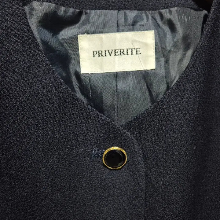 [BUNJANG] PRIVERITE Dark Navy Gold Button Jacket / (세일)JPN . PRIVERITE 다크네이비 금장 버튼 자켓