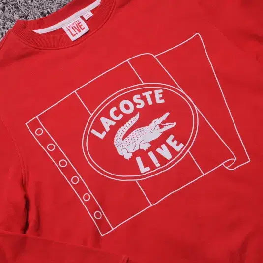 [SOLD OUT] 라코스테 여성 이쁜 레드색상 맨투맨 FREE