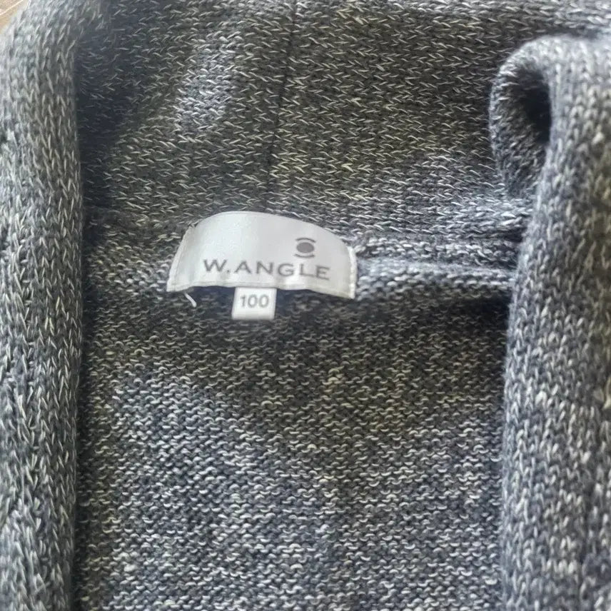 [BUNJANG] WANGLE Shawl Collar Gray Cardigan Knit / WANGLE 숄칼라 가디건 니트 회색