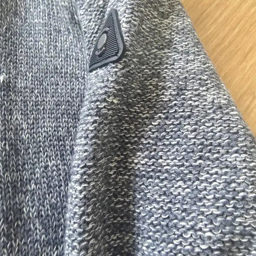 [BUNJANG] WANGLE Shawl Collar Gray Cardigan Knit / WANGLE 숄칼라 가디건 니트 회색