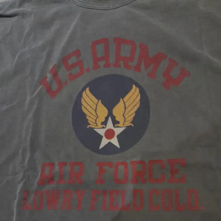 [BUNJANG] Outstanding Pigment Dyed Air Force Short Sleeve T-shirt (L) / 아웃스탠딩 피그먼트다잉 에어포스 반팔 (L)