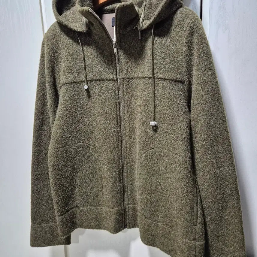 [BUNJANG] iCB Khaki Hooded Zip-Up Jacket / (세일) iCB. 카키색 후드 집업 자켓