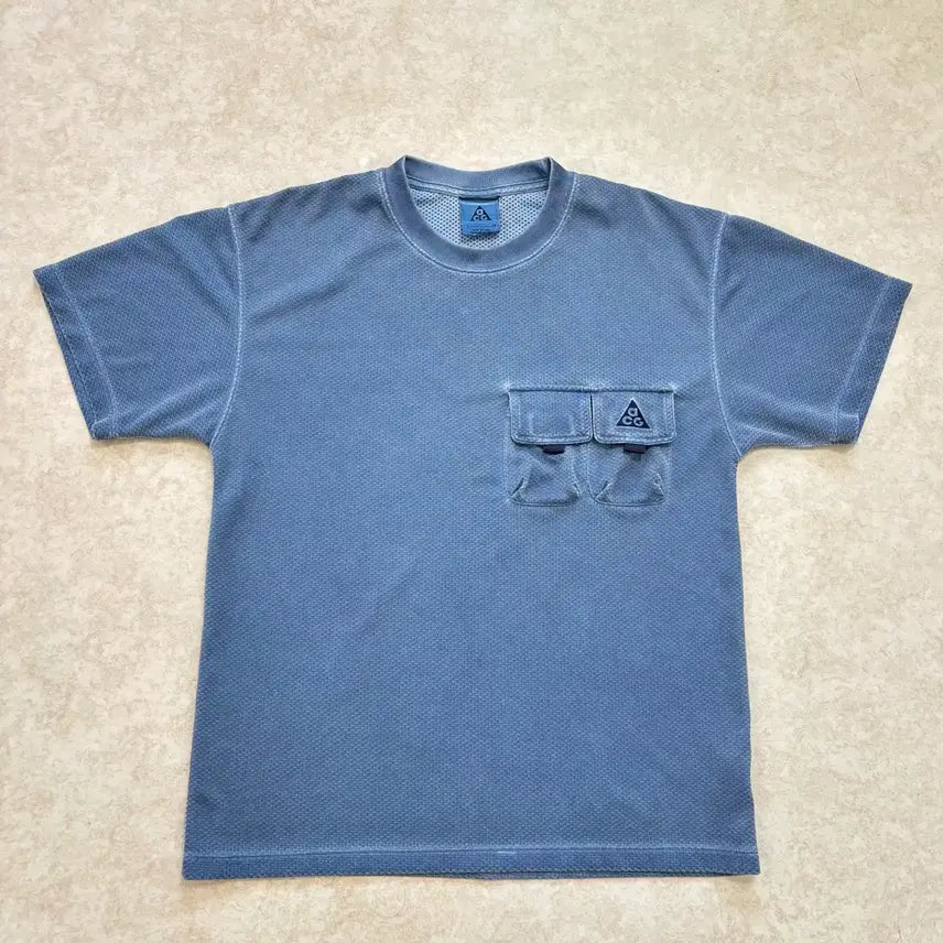 [BUNJANG] Nike ACG Watchman Peak Short Sleeve T-shirt Blue Void / 나이키 ACG 워치맨 피크 반팔 티셔츠 블루 보이드 S~M사이즈