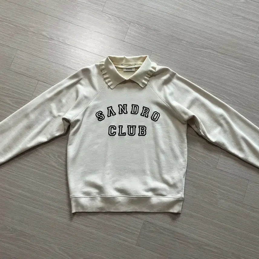 [SOLD OUT] 산드로 여성 아이보리 맨투맨