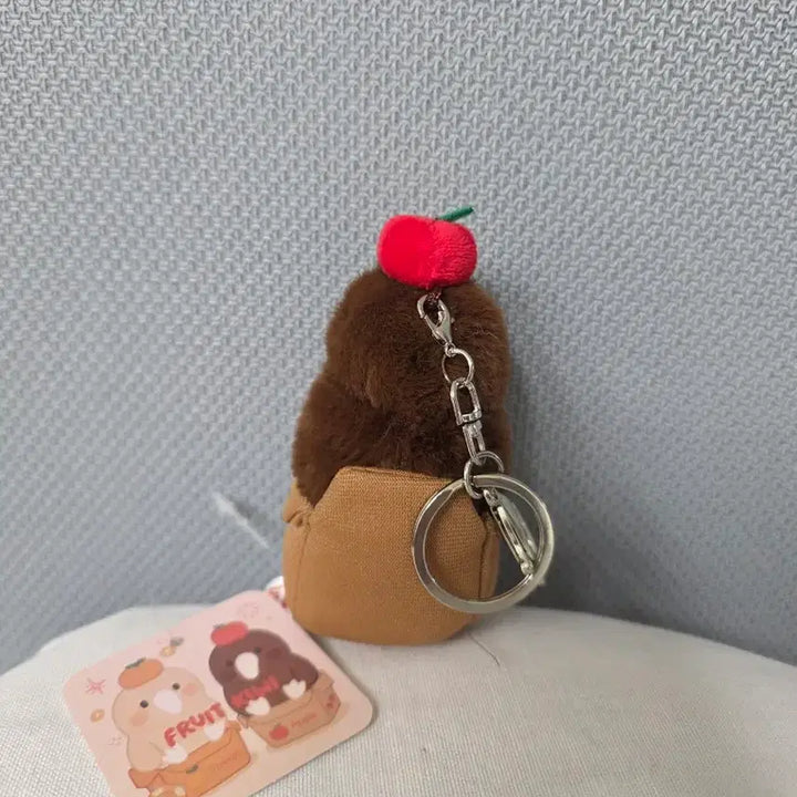 [BUNJANG] Fruit Box Kiwi Bird Keychain Plush 8cm / 정품)과일박스 키위새 키링 인형 8cm
