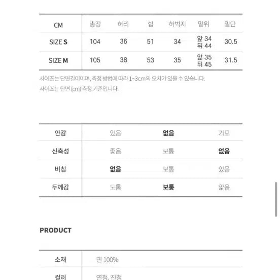 [BUNJANG] Melounge Wide Denim Pants Dark Wash S / 멜라운지 워싱 와이드 데님 팬츠 진청 s