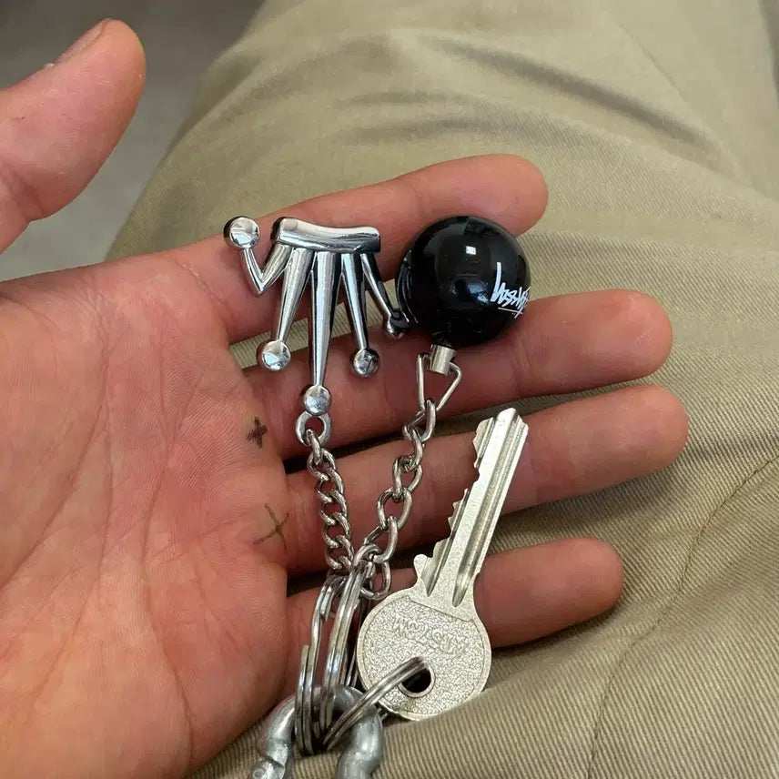 [BUNJANG] Stussy Vent Crown Keychain Metal Keyring / 스투시 벤트 크라운 키체인 롤렉스 오마주[8볼,다이스 메탈 키링]