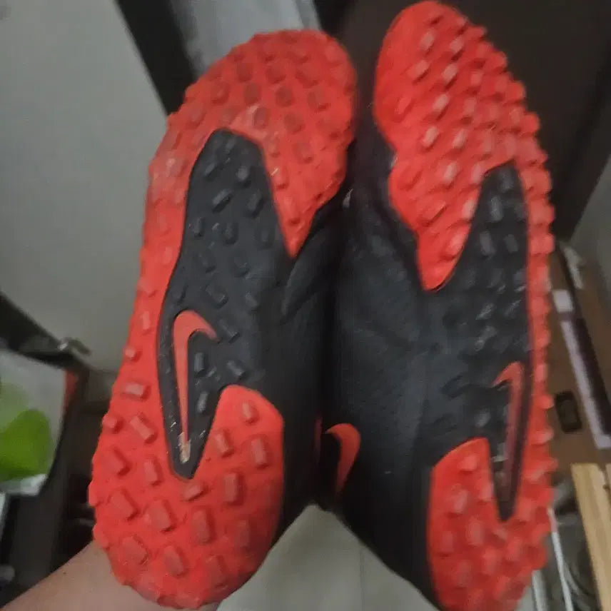 [BUNJANG] Nike Phantom Football Boots Black/Red / 나이키 팬텀 축구화 블랙/레드