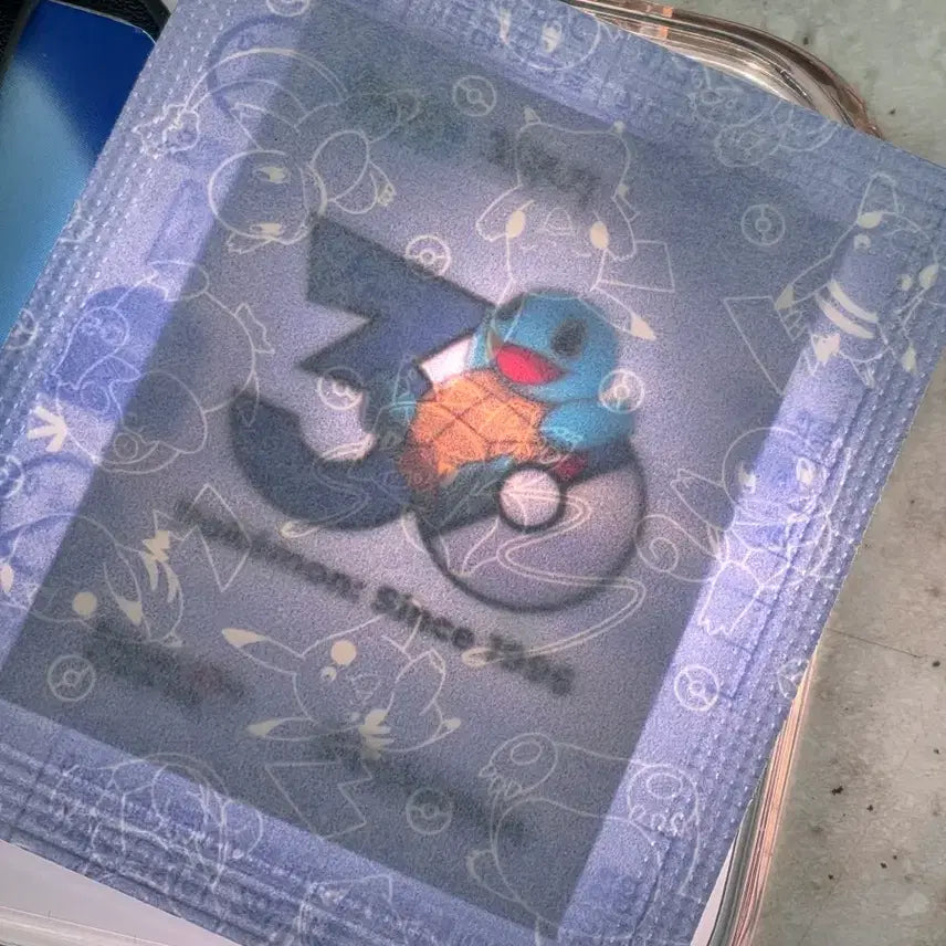 [BUNJANG] Pokemon 30th Anniversary Squirtle Sticker Sealed / 포켓몬 30주년 띠부씰 꼬부기 미개봉
