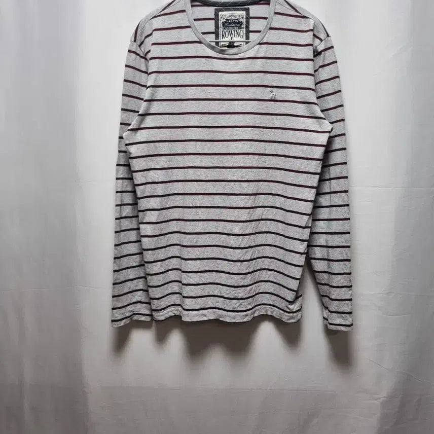 [BUNJANG] Hazzys Striped Long Sleeve T-Shirt / 헤지스 스트라이프 긴팔 티셔츠