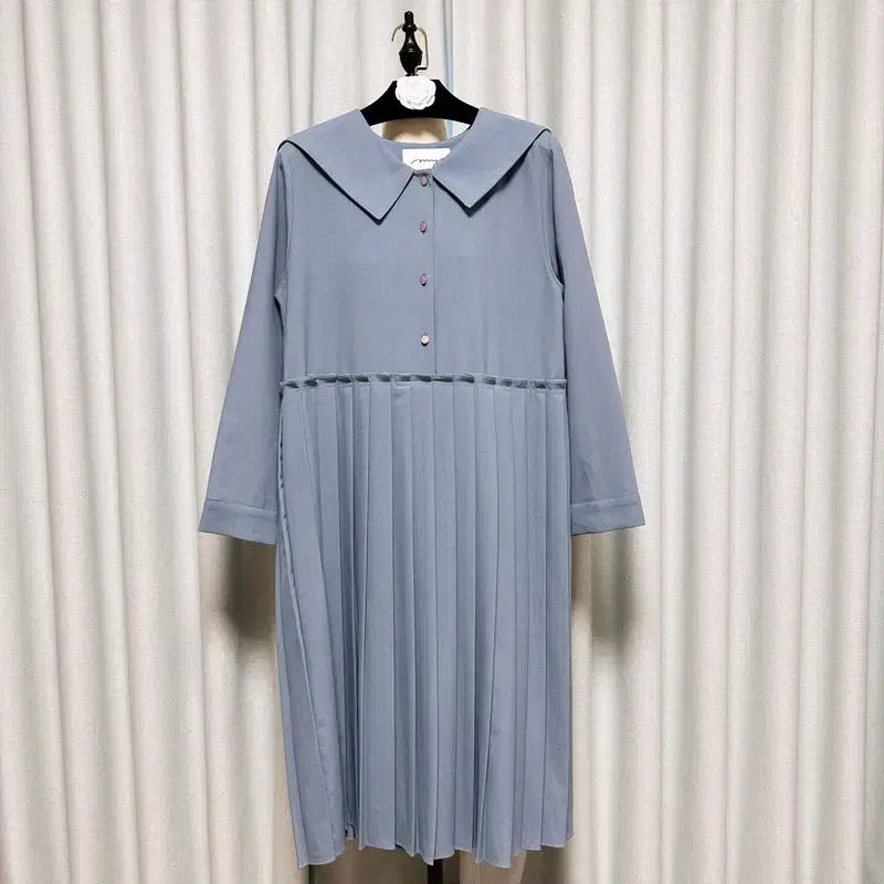 [SOLD OUT] 세일러 카라 플리츠 원피스