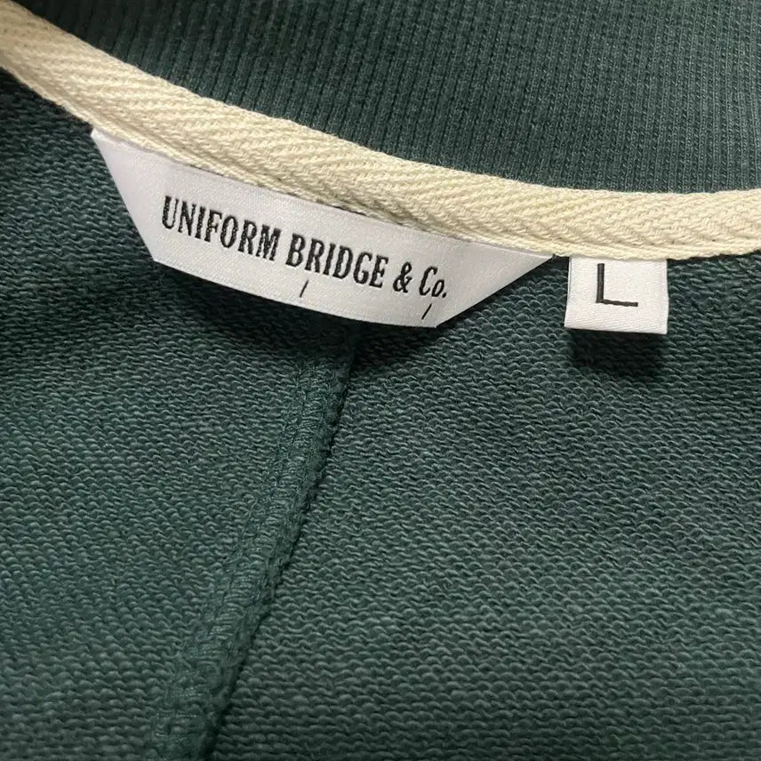 [BUNJANG] Uniform Bridge Cotton Sweat Jacket / Green / [유니폼브릿지 스웨트 코튼 자켓 / 그린]