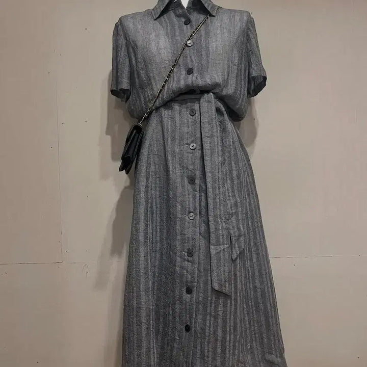 [BUNJANG] Cool Gray Shirt Dress / 그레이 COOL 원피스