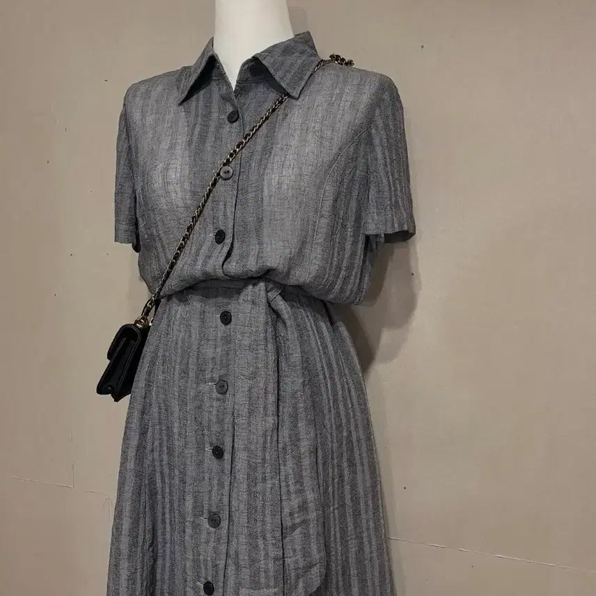 [BUNJANG] Cool Gray Shirt Dress / 그레이 COOL 원피스