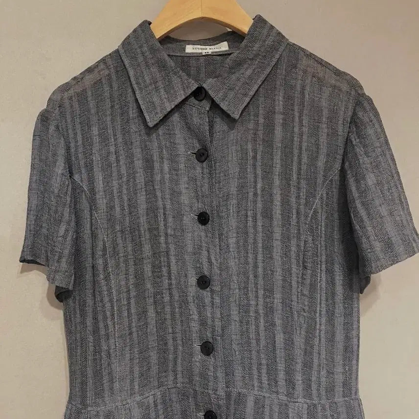 [BUNJANG] Cool Gray Shirt Dress / 그레이 COOL 원피스