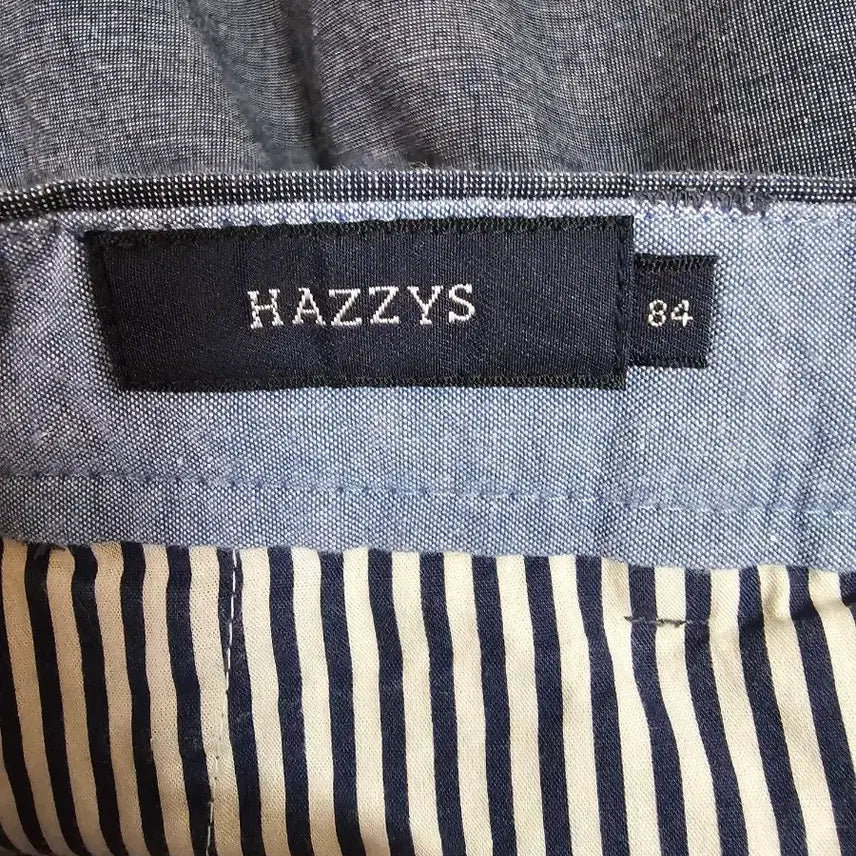 [BUNJANG] Hazzys Gray Check Rolled-up Shorts / 헤지스  그레이 잔체크 천연면소재  롤업 반바지  84.  33인치
