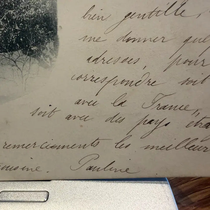 [BUNJANG] 1909 French Missionary Support Postcard / 1909년 - 한국 선교 후원 프랑스 신앙 - 네트워크의 결정적 증거