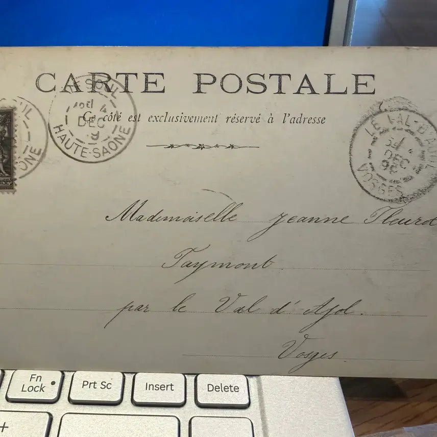 [BUNJANG] 1909 French Missionary Support Postcard / 1909년 - 한국 선교 후원 프랑스 신앙 - 네트워크의 결정적 증거