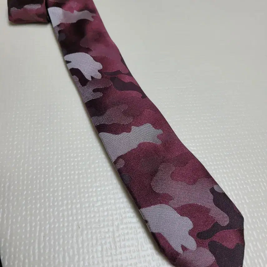 [BUNJANG] Necktie Set (Camo, Checkered Navy, Orange, Burgundy) / 넥타이 3종 (까모, 체크 패턴 네이비, 오렌지, 버건디)