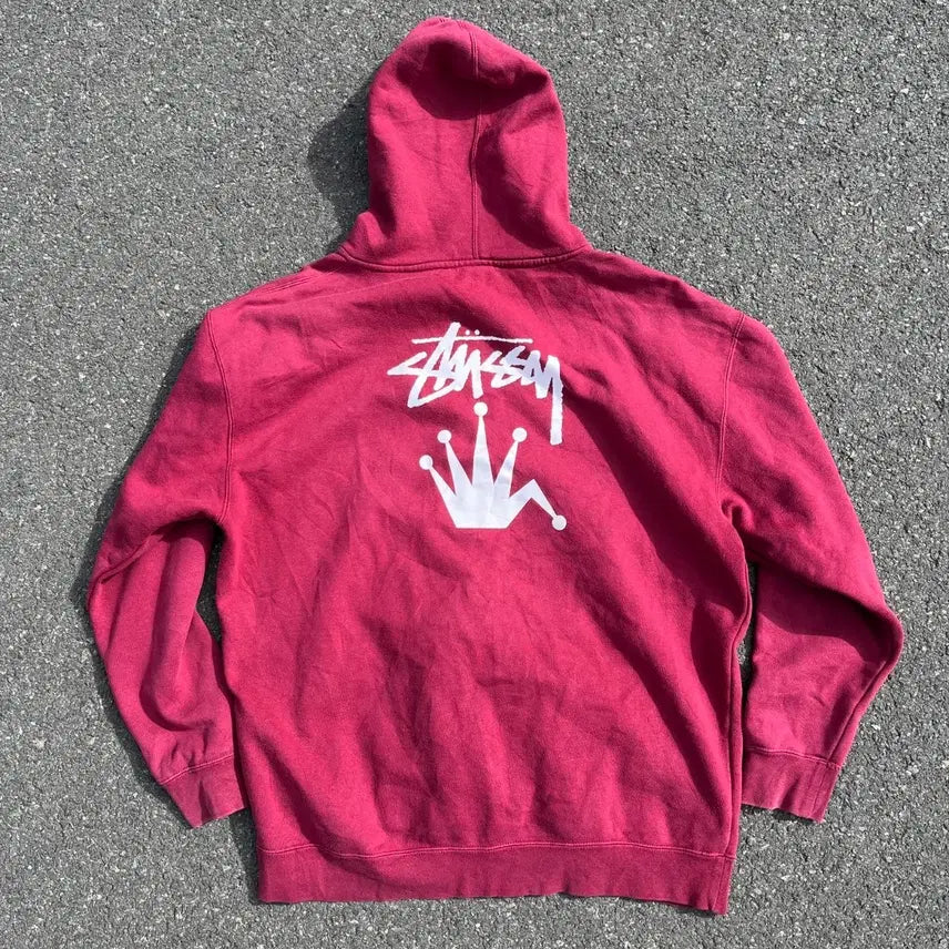 [BUNJANG] Stussy Regal Crown Hoodie Zip-Up / STUSSY Regal Crown Hoodie zip-up