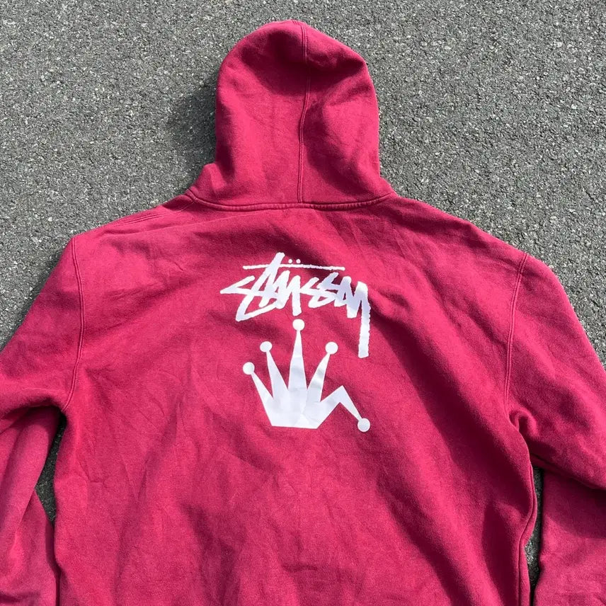 [BUNJANG] Stussy Regal Crown Hoodie Zip-Up / STUSSY Regal Crown Hoodie zip-up