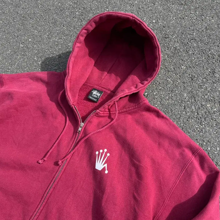 [BUNJANG] Stussy Regal Crown Hoodie Zip-Up / STUSSY Regal Crown Hoodie zip-up