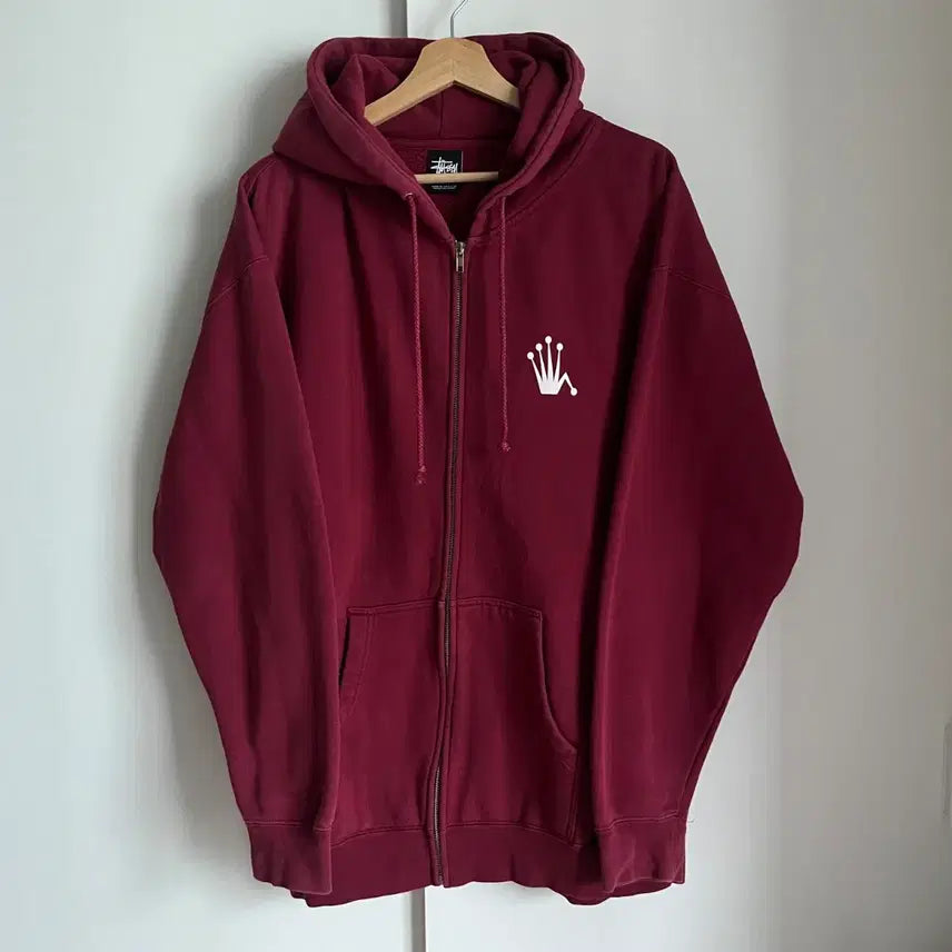 [BUNJANG] Stussy Regal Crown Hoodie Zip-Up / STUSSY Regal Crown Hoodie zip-up