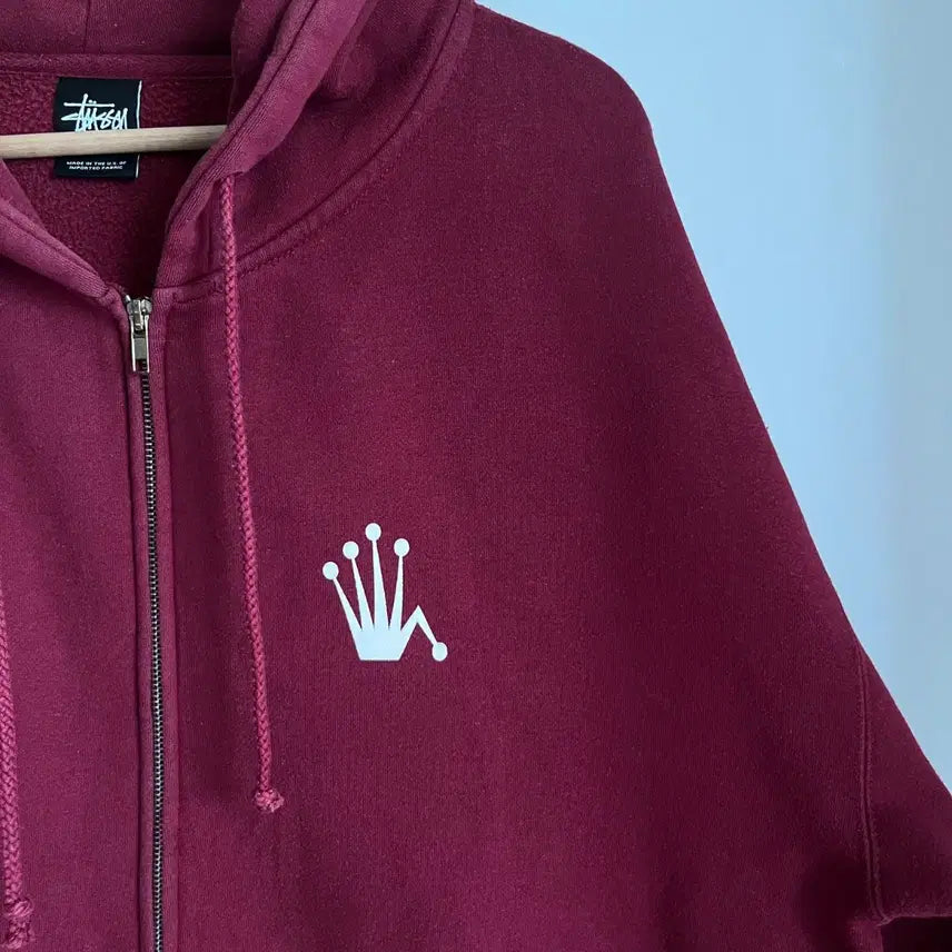 [BUNJANG] Stussy Regal Crown Hoodie Zip-Up / STUSSY Regal Crown Hoodie zip-up