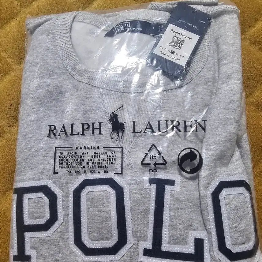 [BUNJANG] Polo Ralph Lauren Gray Sweatshirt L / 폴로 랄프로렌 맨투맨 그레이 새상품L