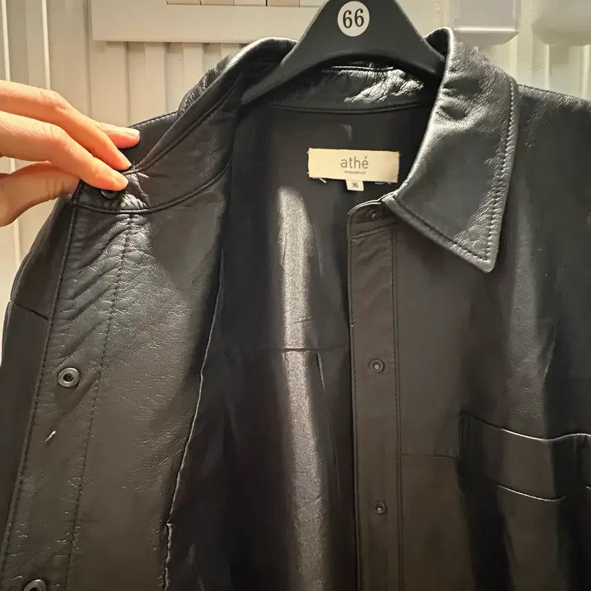 [BUNJANG] Atte Vanessa Leather Jacket / 아떼 바네사 가죽자켓