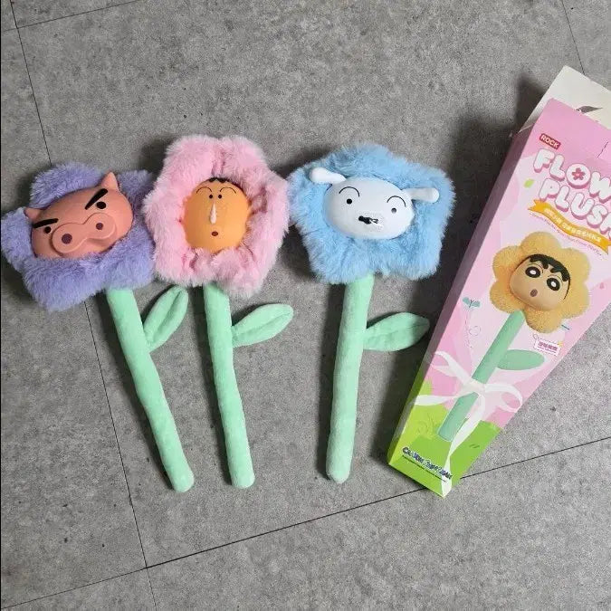 [BUNJANG] Mung Gu Shin Chan Figure / 맹구 부리부리 흰둥이 꽃 인형피규어 새상품 판매합니다.