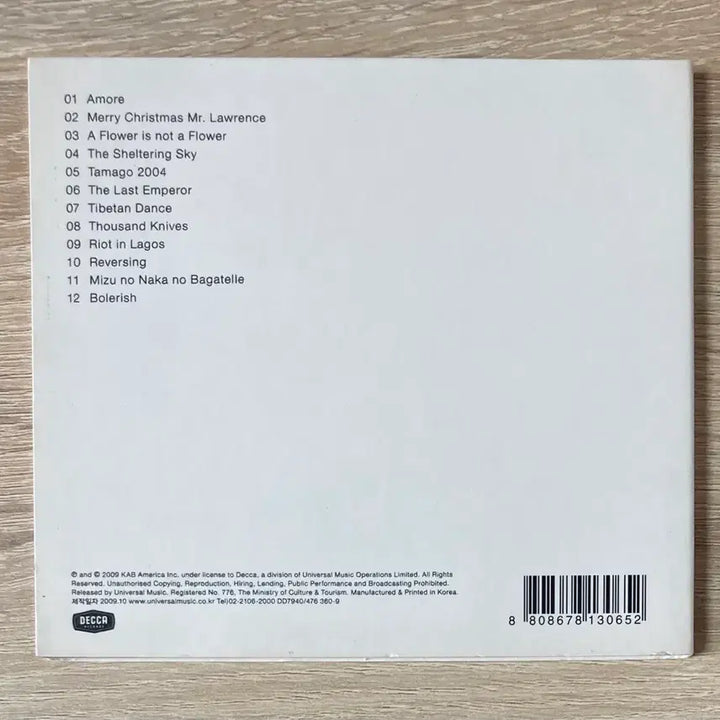[BUNJANG] Ryuichi Sakamoto Playing the Piano CD / 류이치 사카모토 - Playing the Piano CD 판매