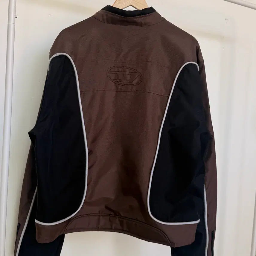 [BUNJANG] Diesel J-Blink Colorblock Nylon Biker Jacket / 디젤(Diesel)의 J-블링크 컬러블록 나일론 바이커 자켓
