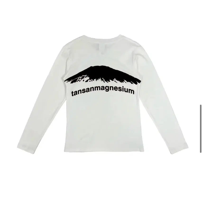 [BUNJANG] Tansan Magnesium Mountain Long Sleeve White / 탄산마그네슘 마운틴 롱슬리브 화이트