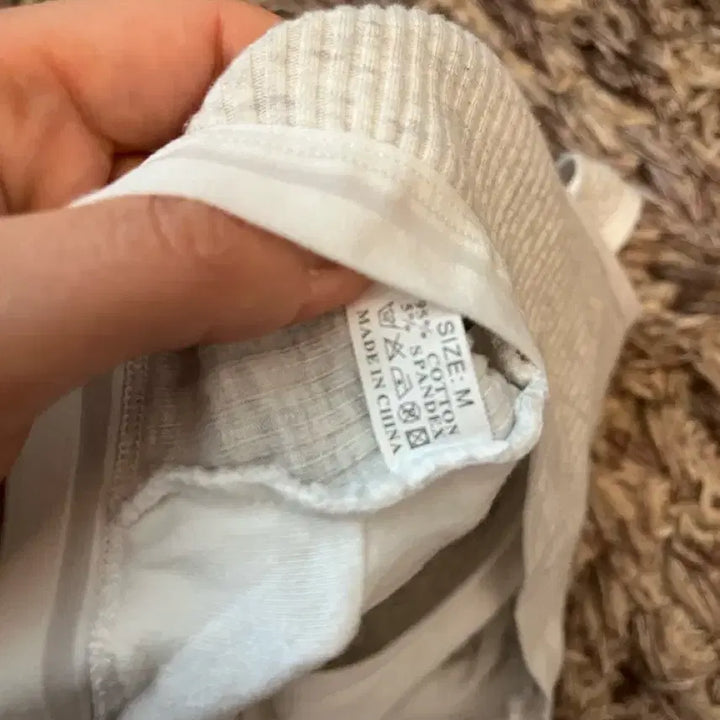 [BUNJANG] High Teen Gray Ribbed Bra Top / 하이틴 그레이 골지 브라탑