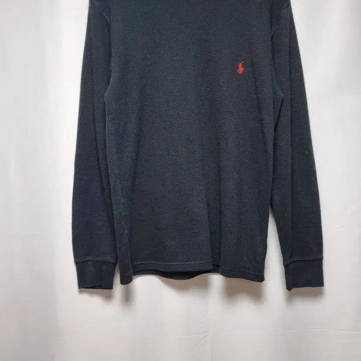[BUNJANG] Polo Ralph Lauren Black Waffle Long Sleeve T-shirt / 폴로 랄프로렌 블랙 와플 긴팔티