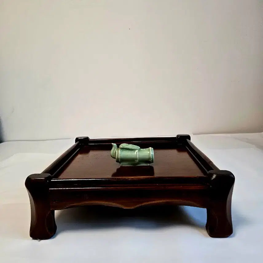 [SOLD OUT] 골동/소품] 청자 대나무 매미형 수적 (연적)고운 비취색  도자기 연적