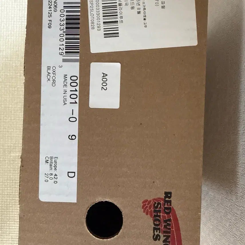 [BUNJANG] Red Wing Postman 270 Black Chaparral Shoes / 레드윙 포스트맨 270 블랙 차파랄